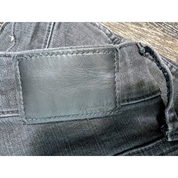 Madewell Perfect Vintage Jeans Women Straight Slim Rip Knee Gray 26 - Picture 4 of 10